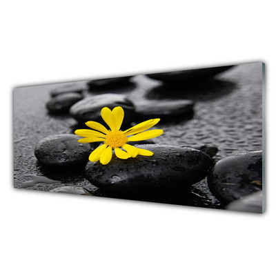 Panel Szklany Żółty Kwiat Spa Przyroda