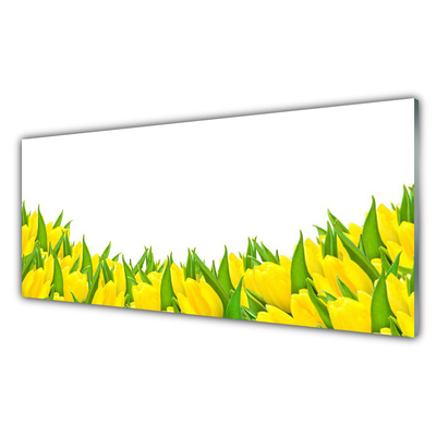 Panel Szklany Kwiaty Natura Tulipany