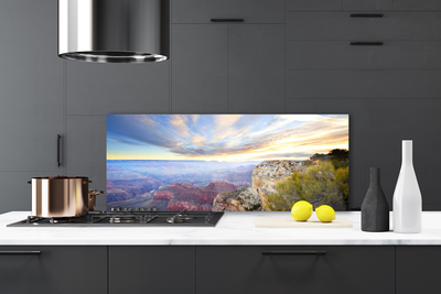 Panel Szklany do Kuchni Surowy Pejzaż Skalistego Brzegu