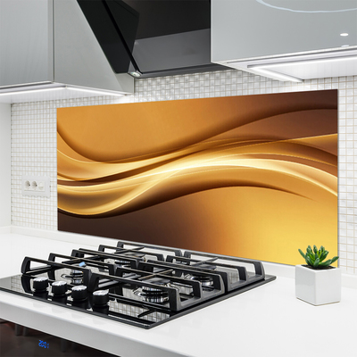 Panel Szklany do Kuchni Dynamiczne Fale Koloru