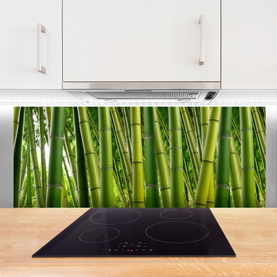 Panel Szklany Bambusowy Las Pędy Bambusa