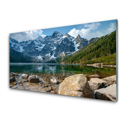 Panel Szklany Góry Las Jezioro Tatry