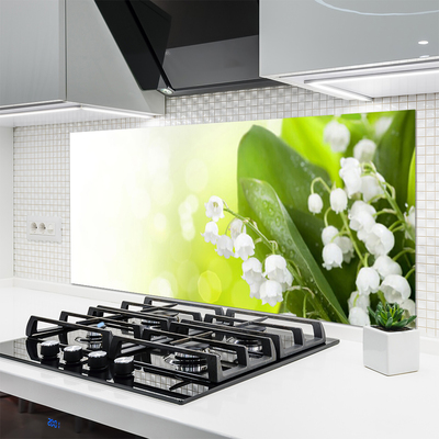 Panel Szklany do Kuchni Dzwoneczki Konwalii w Gęstwinie