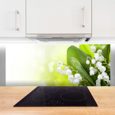 Panel Szklany do Kuchni Dzwoneczki Konwalii w Gęstwinie