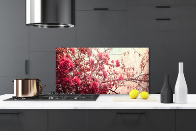 Panel Szklany Kwitnące Gałązki Drzewa