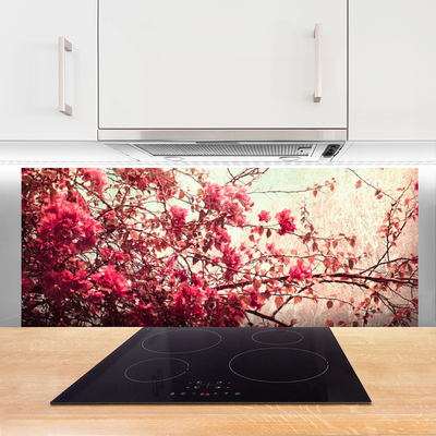 Panel Szklany Kwitnące Gałązki Drzewa