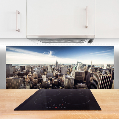 Panel Szklany Panorama Miejskich Drapaczy Chmur