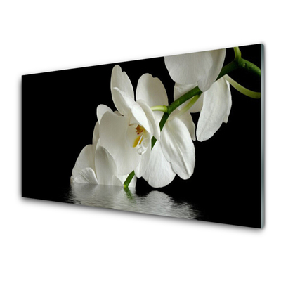 Panel Szklany Orchidea w Wodzie Kwiaty