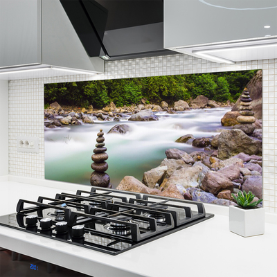 Panel Szklany Dziki Potok w Górskim Lesie