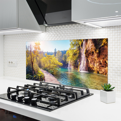 Panel Szklany Spokojna Tafla Jeziora o Zmierzchu