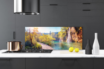 Panel Szklany Spokojna Tafla Jeziora o Zmierzchu