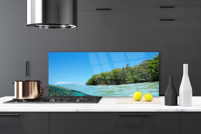 Panel Szklany Samotne Drzewo nad Morzem