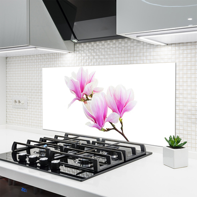 Szkło do Kuchni na Ścianę Rozkwitająca Flora Botaniczna