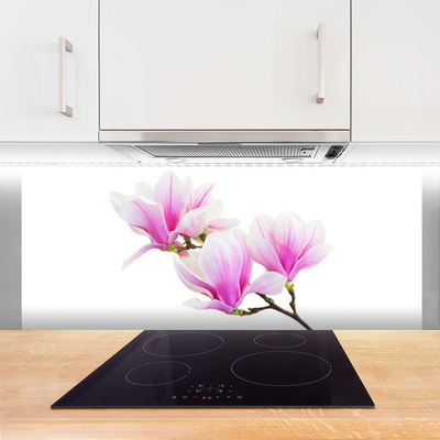 Szkło do Kuchni na Ścianę Rozkwitająca Flora Botaniczna