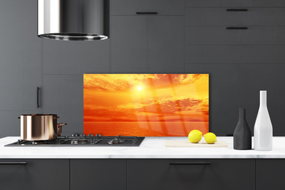 Panel Szklany Słoneczny Blask nad Morzem