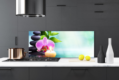 Szkło Ozdobne do Kuchni Orchidea nad Lustrem Wody