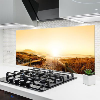 Szkło Ozdobne do Kuchni Ścieżka na Wydmie