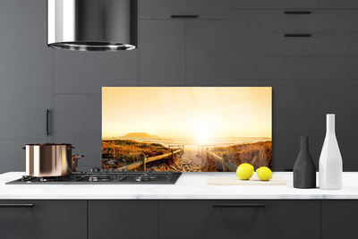 Szkło Ozdobne do Kuchni Ścieżka na Wydmie