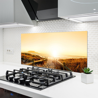 Szkło Ozdobne do Kuchni Ścieżka na Wydmie