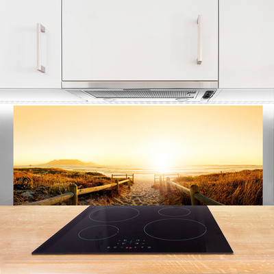 Szkło Ozdobne do Kuchni Ścieżka na Wydmie