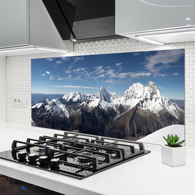 Szkło Ozdobne do Kuchni Surowy Pejzaż Górski