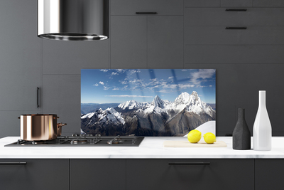 Szkło Ozdobne do Kuchni Surowy Pejzaż Górski