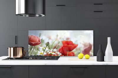 Panel Szklany Płatki Kwiatów w Makro