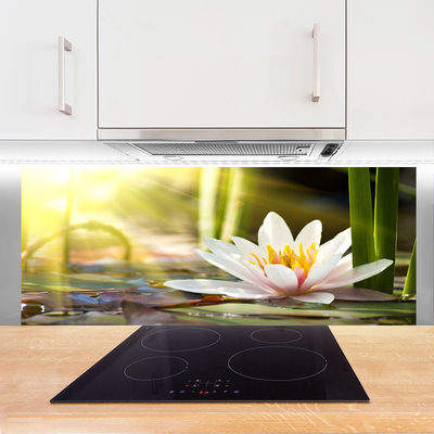 Panel nad blat kuchenny Pływająca Lilia Wodna