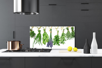 Panel Szklany Płatki Kwiatów i Zioła