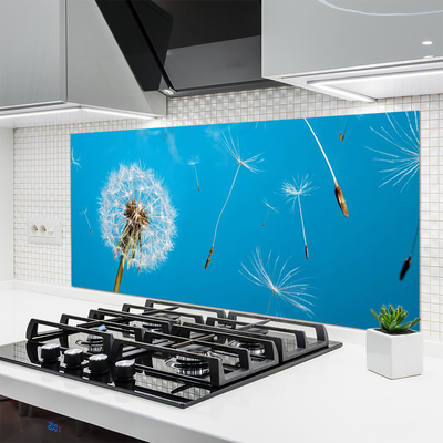 Szkło do Kuchni na Ścianę Ulotność Polnych Dmuchawców