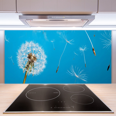 Szkło do Kuchni na Ścianę Ulotność Polnych Dmuchawców