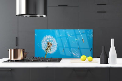 Szkło do Kuchni na Ścianę Ulotność Polnych Dmuchawców