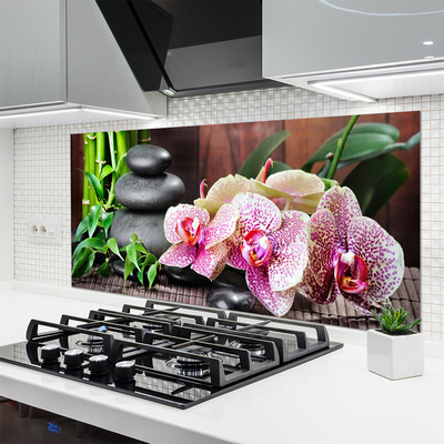 Dekor Szklany do Kuchni Orchidea w Klimacie Zen