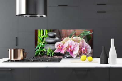 Dekor Szklany do Kuchni Orchidea w Klimacie Zen