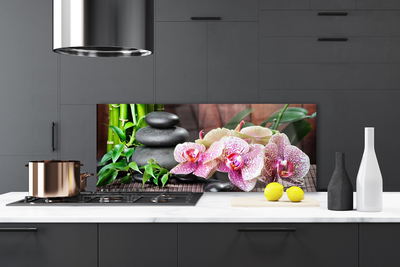 Dekor Szklany do Kuchni Orchidea w Klimacie Zen