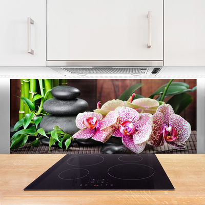 Dekor Szklany do Kuchni Orchidea w Klimacie Zen