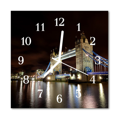 Zegar ścienny kwadrat Bridge london