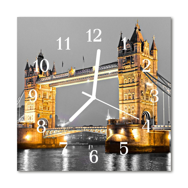 Zegar szklany kwadratowy Tower bridge