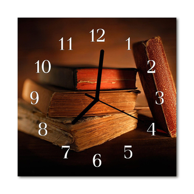 Zegar szklany kwadratowy Książka