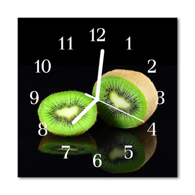 Zegar szklany kwadratowy Kiwi