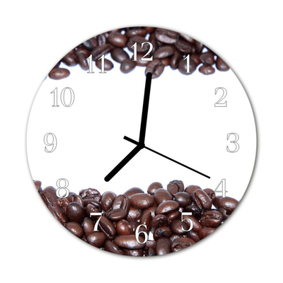 Zegar ścienny okrągły Ziarna kawy