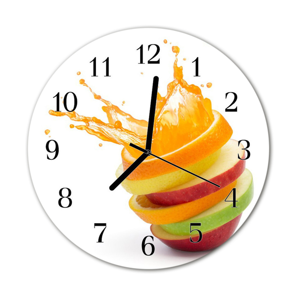 Zegar ścienny okrągły Owoce