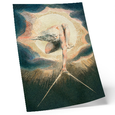 Nowoczesna grafika na płótnie Ilustracja przedstawiająca Starzec Dni Ustawiającego Kompas Na Ziemi (1794)