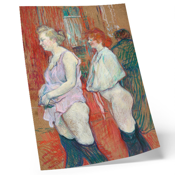 Plakat na płótnie Rue des Moulins (1894) obraz w wysokiej rozdzielczości autorstwa Henri de Toulouse – Lautreca