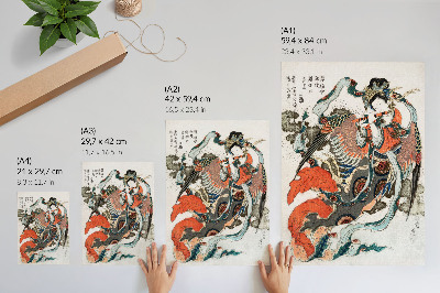 Nowoczesna grafika na płótnie Japonka