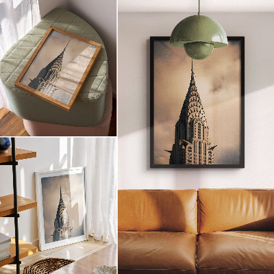 Plakat na płótnie Elegancka wieża wizualna symetria bogactwo form architektonicznych