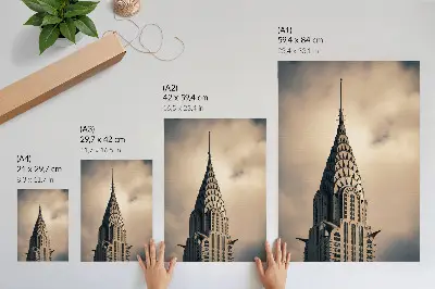 Plakat na płótnie elegancka wieża o symetrycznej architekturze