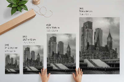 Nowoczesna grafika na płótnie Miejska architektura