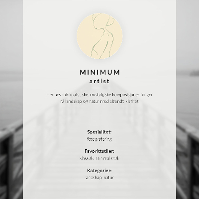 Plakat ścienny Mglisty krajobraz