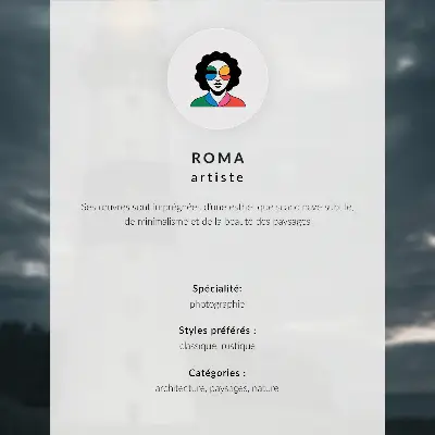 Nowoczesna grafika na płótnie przedstawiająca czerwone domki na tle gór i spokojnej wody
